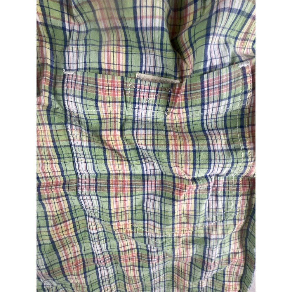 Vintage J. Crew Shorts Plaid Oarsman Chino Size Large‎ Pockets Preppy  Men's - Picture 10 of 11
